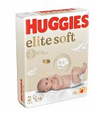 Huggies (Хаггис) подгузники EliteSoft 2, 4-6кг 82 шт