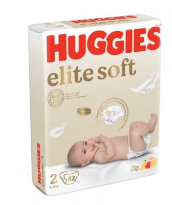 Купить huggies (хаггис) подгузники elitesoft 2, 4-6кг 82 шт в Заволжье