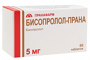 Купить бисопролол-прана, таблетки, покрытые пленочной оболочкой 5мг, 60 шт в Заволжье