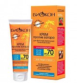 Купить биокон солнце крем против загара для чувствительной кожи ультразащита, 75мл spf70 в Заволжье