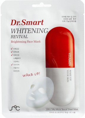 Купить dr. smart (др.смарт) маска тканевая для лица от пигментации с витаминным комплексом, 1 шт в Заволжье