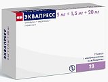 Купить эквапресс, капсулы с модифицированным высвобождением 5мг+1,5мг+20мг, 28 шт в Заволжье