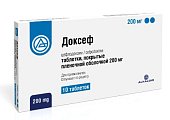 Купить доксеф, таблетки покрытые пленочной оболочкой 200мг, 10 шт в Заволжье