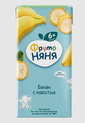Купить фрутоняня нектар банан с мяк. 200мл (лебедянский оао экз, россия) в Заволжье