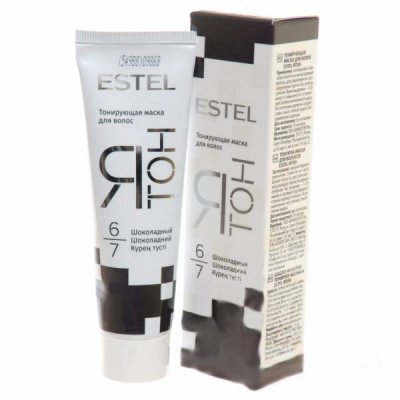 Купить estel (эстель) маска для волос тонирующая ятон 60 мл тон 6/7 шоколад в Заволжье