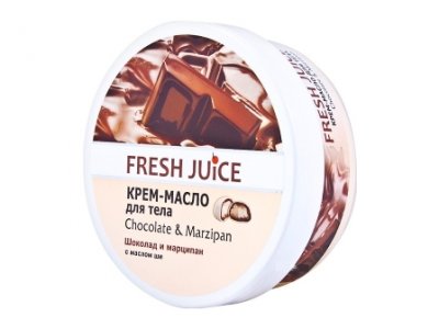 Купить fresh juice (фреш джус) крем-масло для тела шоколад, марципан и масло ши, 225мл в Заволжье