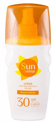 Купить sun sense (сан сенс) спрей для безопасного загара spf 30+, 160мл в Заволжье