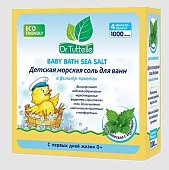 Купить dr.tuttelle (доктор туттелле) соль для ванны морская детская с крапивой, 1000г в Заволжье