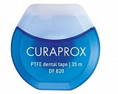 Купить curaprox (курапрокс) зубная нить тефлоновая с хлоргексидином 35м, df820 в Заволжье