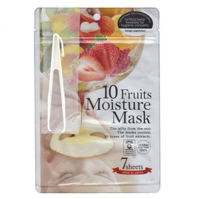 Купить japan gals (джапан галс) маска 10 фруктов pure5 essential, 7 шт в Заволжье