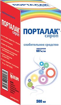 Порталак, сироп 667 мг/мл, флакон 500мл