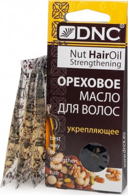 Купить dnc (днц) масло для волос ореховое укрепляющее пакет 15мл, 3шт в Заволжье