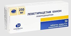 Купить леветирацетам-канон, таблетки, покрытые пленочной оболочкой 250мг, 30 шт в Заволжье