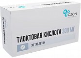 Купить тиоктовая кислота, таблетки покрытые пленочной оболочкой 300мг, 30шт в Заволжье