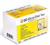 Купить иглы bd micro-fine плюс для шприц-ручки одноразовые 30g (0,30х8мм), 100 шт в Заволжье