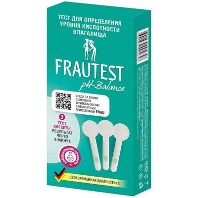 Купить тест для диагностики влагалищной кислотности frautest (фраутест) ph-баланс, 3 тест-полоски в Заволжье
