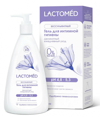 Купить lactomed (лактомед) гель для интимной гигиены деликатный уход, 200мл в Заволжье