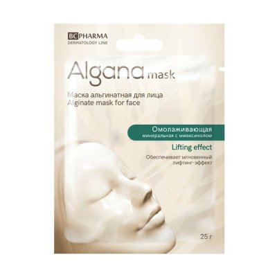 Купить альгана маск (alganamask) маска для лица альгинатная омолаживающая минеральная, 1 шт в Заволжье