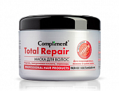 Купить compliment total repair (комплимент) маска для поврежденных волос с кератином гиалуроновой кислоты, 500мл в Заволжье