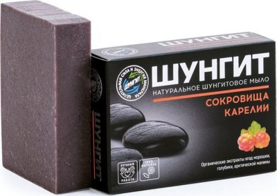 Купить природная аптека шунгит мыло натуральное сокровища карелии 100г в Заволжье