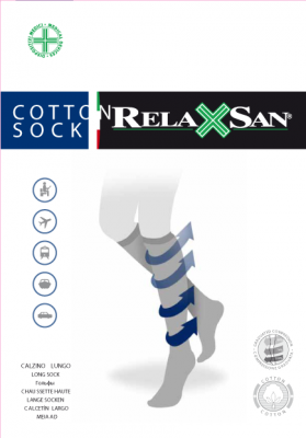 Купить релаксан (relaxsan) гольфы мужские с хлопком cotton socks размер 4, черный в Заволжье