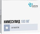 Купить нимесулид, таблетки 100мг, 30шт в Заволжье