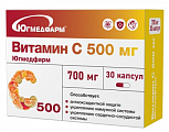 Купить витамин с 500мг югмедфарм, капсулы массой 700мг 30шт бад в Заволжье
