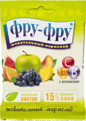 Купить мармелад фру-фру фрукты-ягоды, 30г в Заволжье
