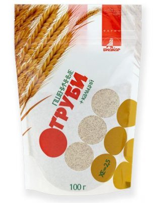 Купить отруби лито пшеничные молотые кальций, 100г бад в Заволжье
