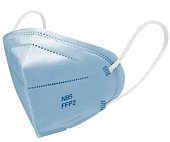 Купить респиратор детский 5-9лет фильтрующий одноразовый без клапана №95/ffp2, 1 шт голубой в Заволжье