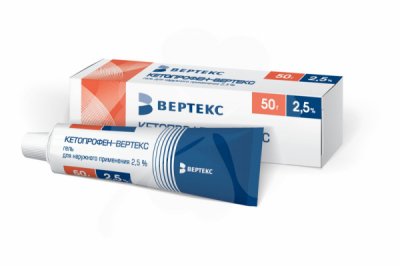 Купить кетопрофен-вертекс, гель для наружного применения 2,5%, 50г в Заволжье