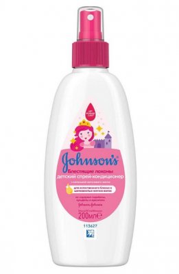 Купить johnson's baby (джонсон беби) спрей для волос блестящие локоны 200мл в Заволжье
