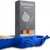 Купить перчатки benovy смотровые латексные нестерильные неопудренные повышенной прочности, размер хl, 25 пар в Заволжье