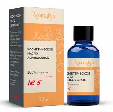 Масло косметическое абрикос AromaBio (АромаБио), 30мл