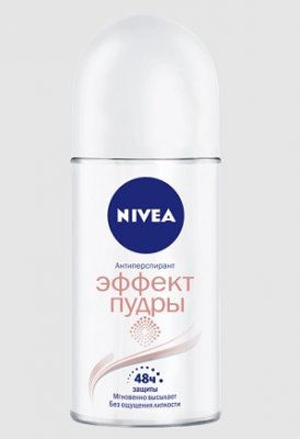Купить nivea (нивея) дезодорант шариковый део эффект пудры, 50мл в Заволжье