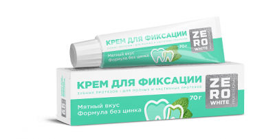 Купить zero white (зеро вайт) крем дя фиксации зубных протезов экстрасильный мятный вкус 70г в Заволжье