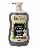 Купить biomio (биомио) гель-шампунь 2в1 для душа натуральный с эфирным маслом мыты и кедра, 650мл в Заволжье