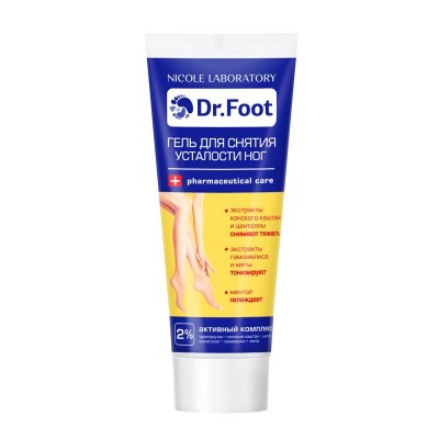 Купить dr. foot (доктор фут), гель для снятия усталости ног, 75мл в Заволжье