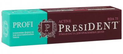 Купить президент (president) зубная паста актив, 50мл в Заволжье