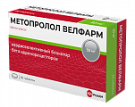 Купить метопролол-велфарм, таблетки 50мг, 60 шт в Заволжье