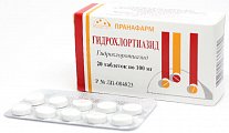 Купить гидрохлортиазид, таблетки 100мг, 20 шт в Заволжье