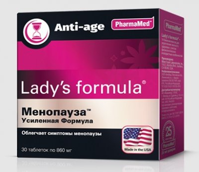 Купить lady's formula (леди-с формула) менопауза усиленная формула, таблетки, 30 шт бад в Заволжье