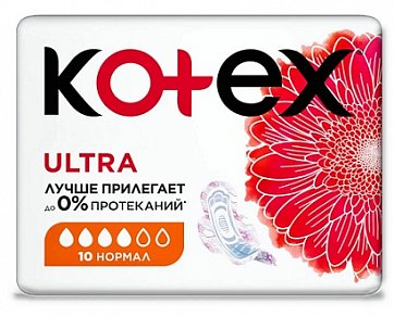 Kotex Ultra (Котекс) прокладки нормал с сеточкой, 10шт