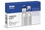 Купить глюкоза буфус, раствор для внутривенного введения 400мг/мл, ампулы 10мл, 10 шт пэт в Заволжье