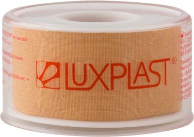 Купить luxplast (люкспласт) пластырь фиксирующий тканевая основа 2,5см х 5м в Заволжье