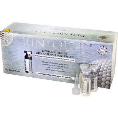 Купить rinfoltil (ринфолтил) липосомальная сыворотка против выпадения волос для предотвращения облысения мужчин, 30 шт в Заволжье