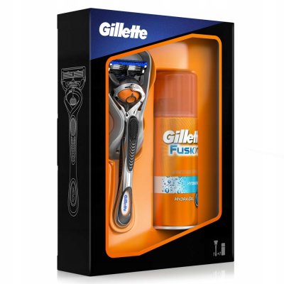Купить gillette (жиллет) набор: fusion proglide flexball станок для бритья+гель для бритья для чувствительной кожи, 75 мл+чехол в Заволжье