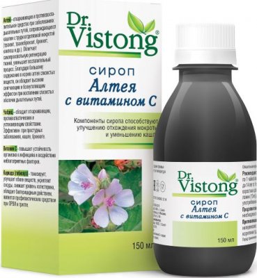 Купить dr vistong (дорктор вистонг) сироп алтея с витамином с, флакон 150мл бад в Заволжье