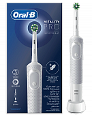 Купить oral-b (орал-би) электрическая зубная щетка vitality pro d103.413.3 тип 3708 с зарядным устройством, тип 3757, белый в Заволжье