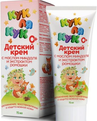 Купить кук ля кук крем детский с маслом миндаля и экстрактом ромашки 0+, 75мл в Заволжье